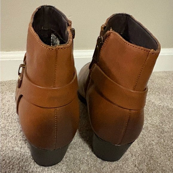 Propet Tan Ankle Booties with Buckle - Picture 7 of 10